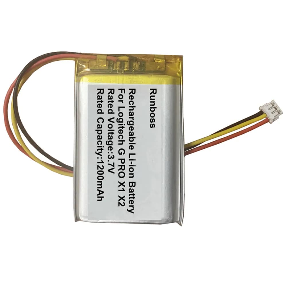 1200 mAh Rechargeable Headphone Battery for Logitech G PRO X1 X2 Wireless Gaming Headphones