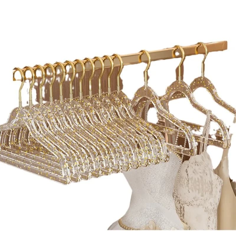 Acrylic clothes hanger for home Anti-slip clothes hanger for drying clothes Space saving clothes Organization to store closet