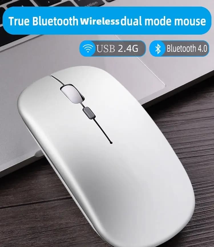 Tablet Telefono Computer Mouse wireless Bluetooth Ricarica mouse wireless USB 2.4G Mouse portatile