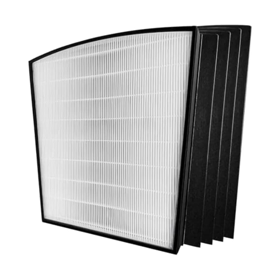 Filtro di ricambio LP-HF550 True HEPA compatibile con il purificatore d'aria LP550TH e LP550THP, include filtro HEPA H13 e 4 pre-filtri.