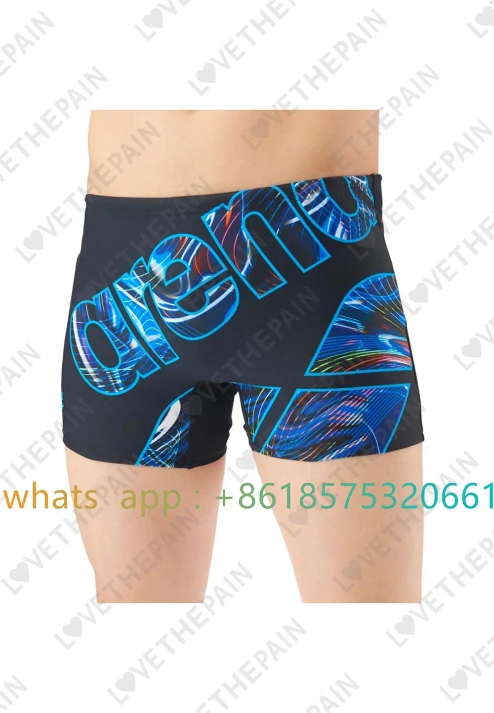 Men Jammer Training Swimwear Trunks Shorts Beach Tights Quick Dry Swimming Running Sports Surfing Swimsuit Summer Printing Pahts