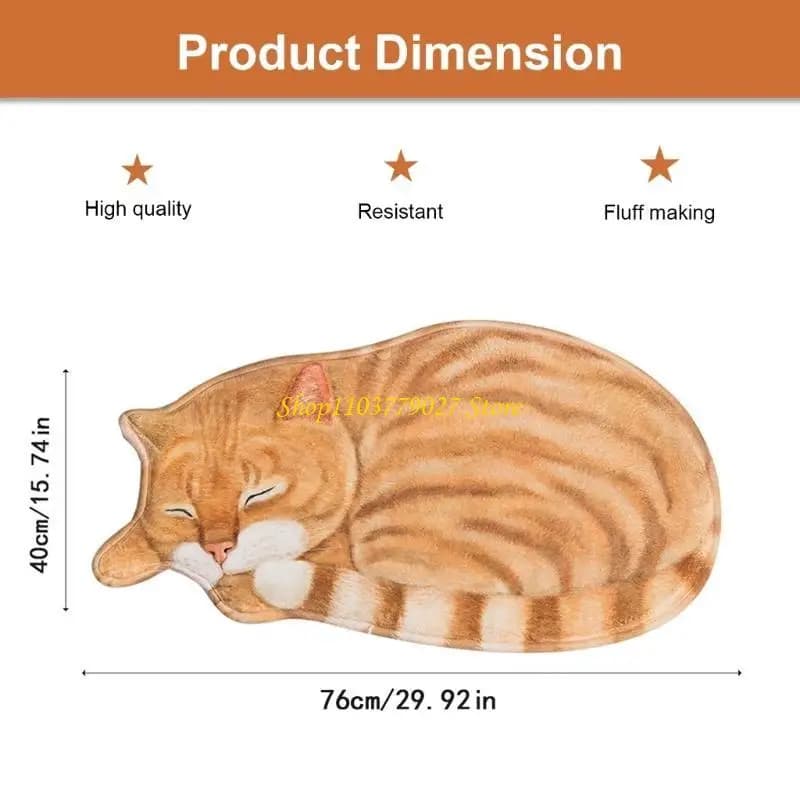 C4DF Tappetini 3D Gatto Benvenuto Tappeto Tappeti per Camera da Letto Bagno Decorazioni per casa