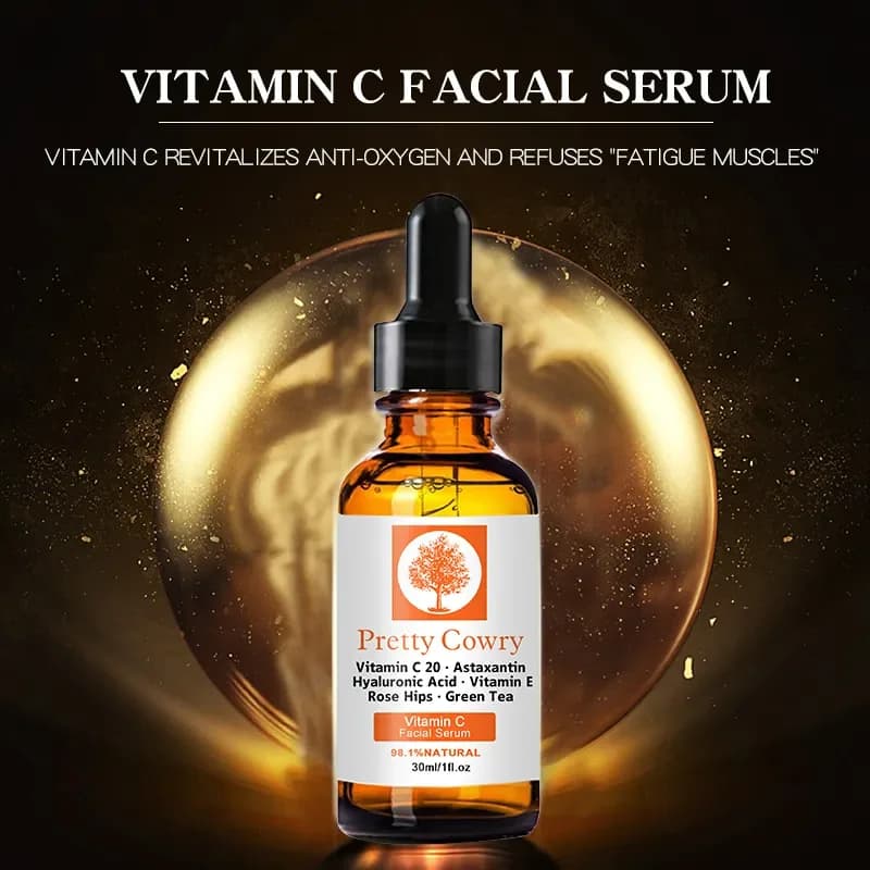 The serum face brightening to vitamin C rich in natural ingredients moisturizes the skin strengthens the light barrier not fat