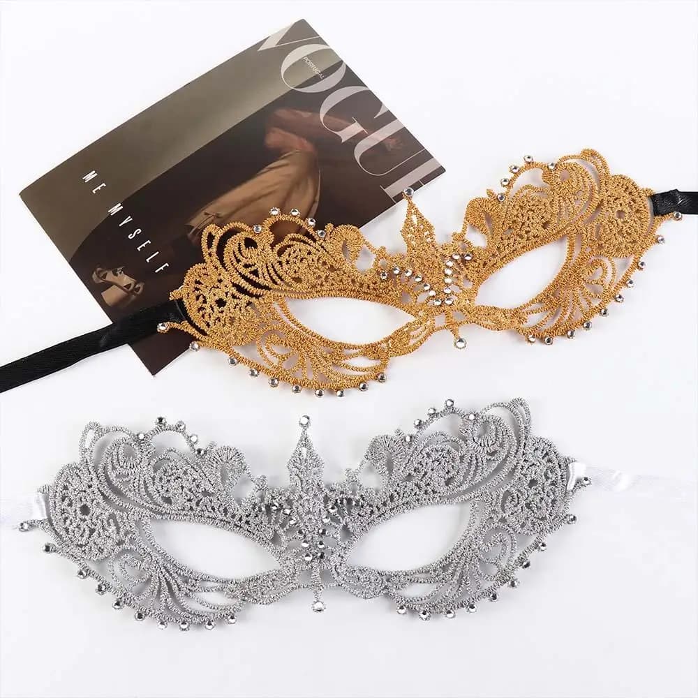 Mask for Carnival, Cosplay, Party Accessories, Gift, Halloween Mask, Venetian Mask in Pizzo, Mask for Party, Dance Mask