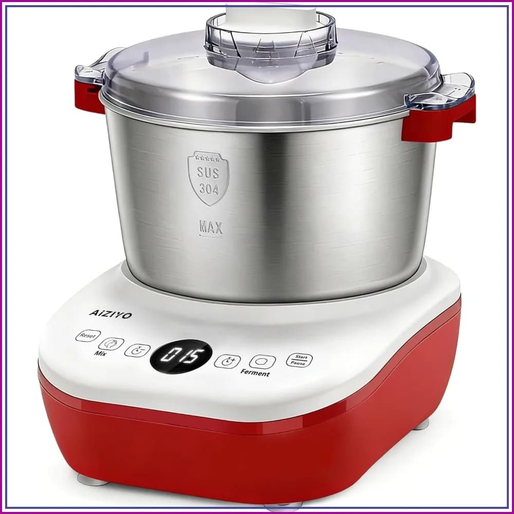 7.4QT Dough Mixer with Ferment Function, 304 Stainless Steel Bowl, Touch Panel, Proofing Box for Pizza & Bread