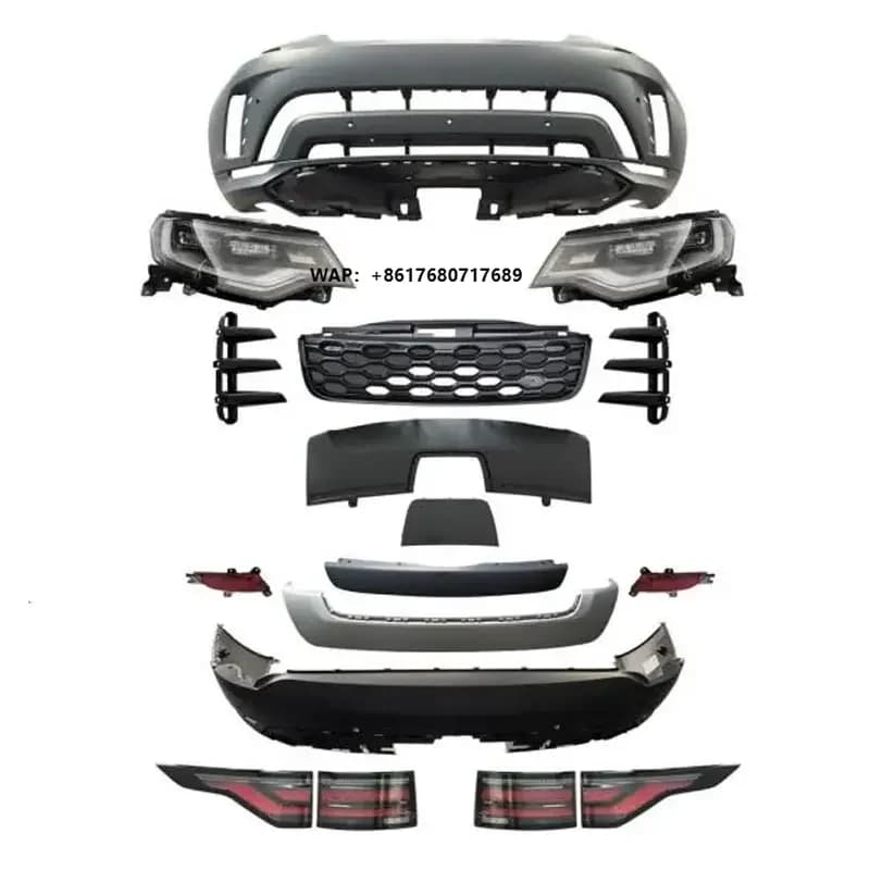 Facelift Front Rear Bumper Body Kit for Discovery Sport 2015-2019 up to New 2020-2022 Model Car Auto Spare Parts