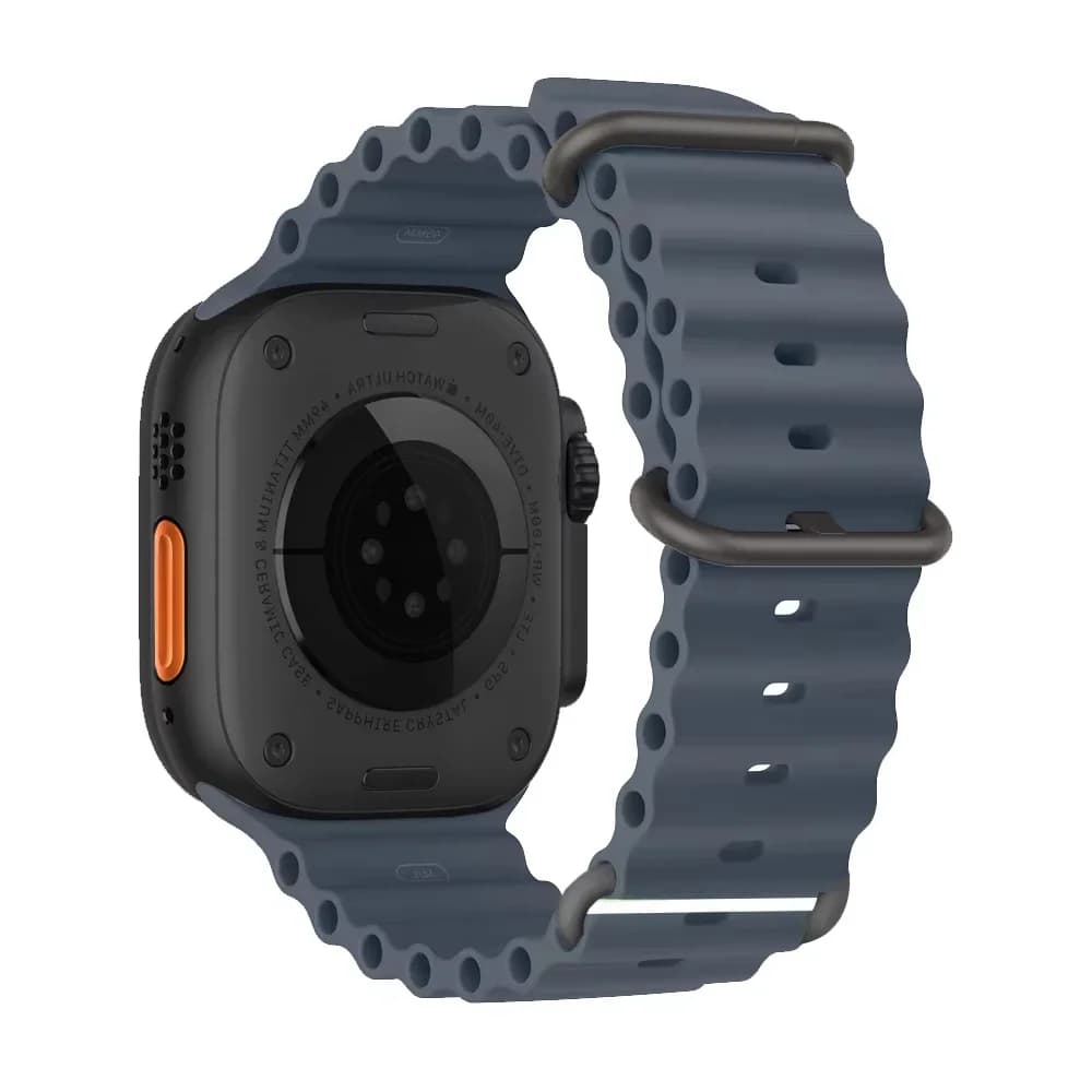 Ocean bracelet for apple watch ultra 3 Band 49mm 44mm 40mm 41mm 42mm silicone strap iWatch series 7 6 if 8 9 10 11
