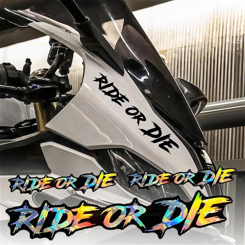 3 pcs funny RIDE OR DIE sticker for helmet motorcycle waterproof do you carenature reservoir fuel box back scooter decal vinyl decal