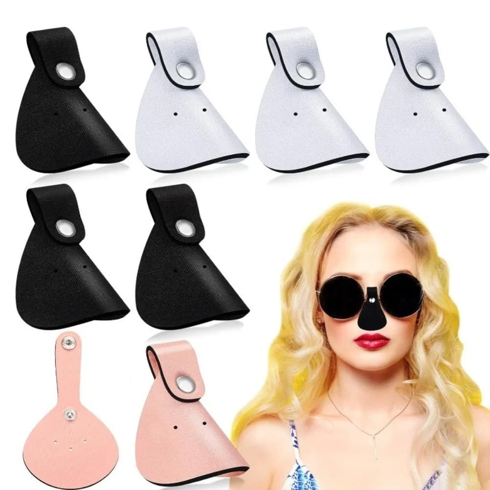 Protezione Nasale Creativa per Occhiali da Sole, Patch Anti-UV in Pelle PU, Protezione Solare per il Naso Portatile e Lenitiva per Uso Quotidiano