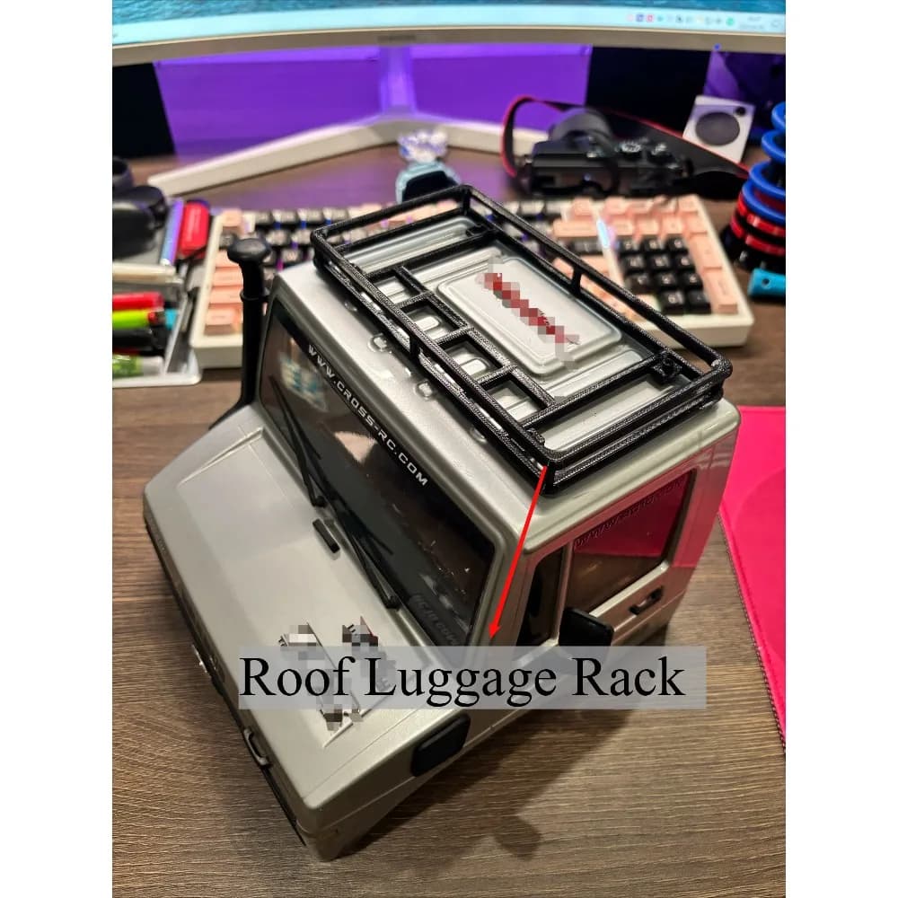 RC Offroad Crawler Upgrade Parts Customized Scale Roof Luggage Rack For CROSSRC NT4 NT6 1/10 RC Truck Decorative Accessories