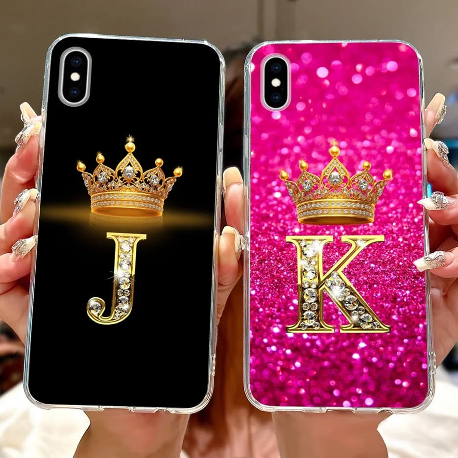 Per Apple iPhone X XR XS Max Custodia Nuove lettere Cover Custodia morbida in silicone TPU trasparente per Apple iPhone XS Max iPhoneX XR Fundas