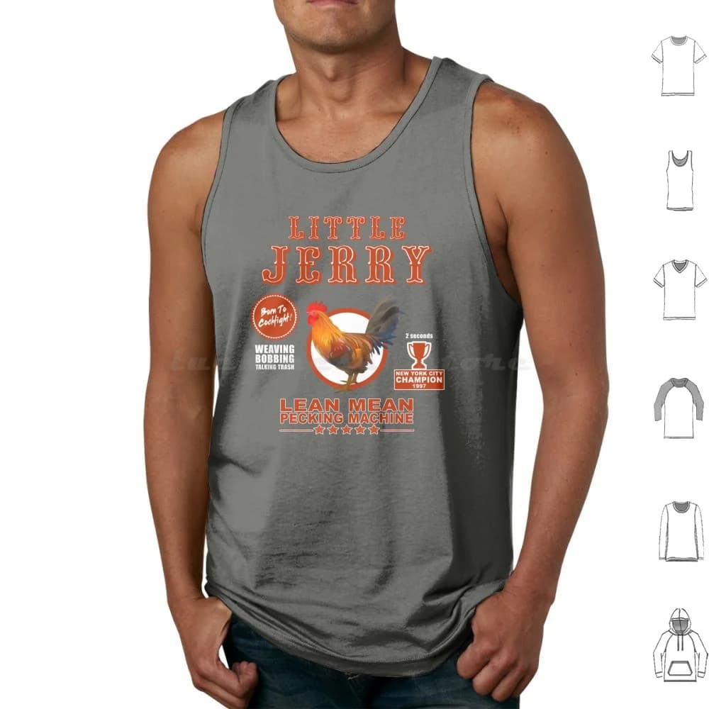 Little Jerry Canotte Canottiera senza maniche Cultura pop Tv Sport Animali Amante degli animali Jerry Commedia Pollo Boxe Combattimento