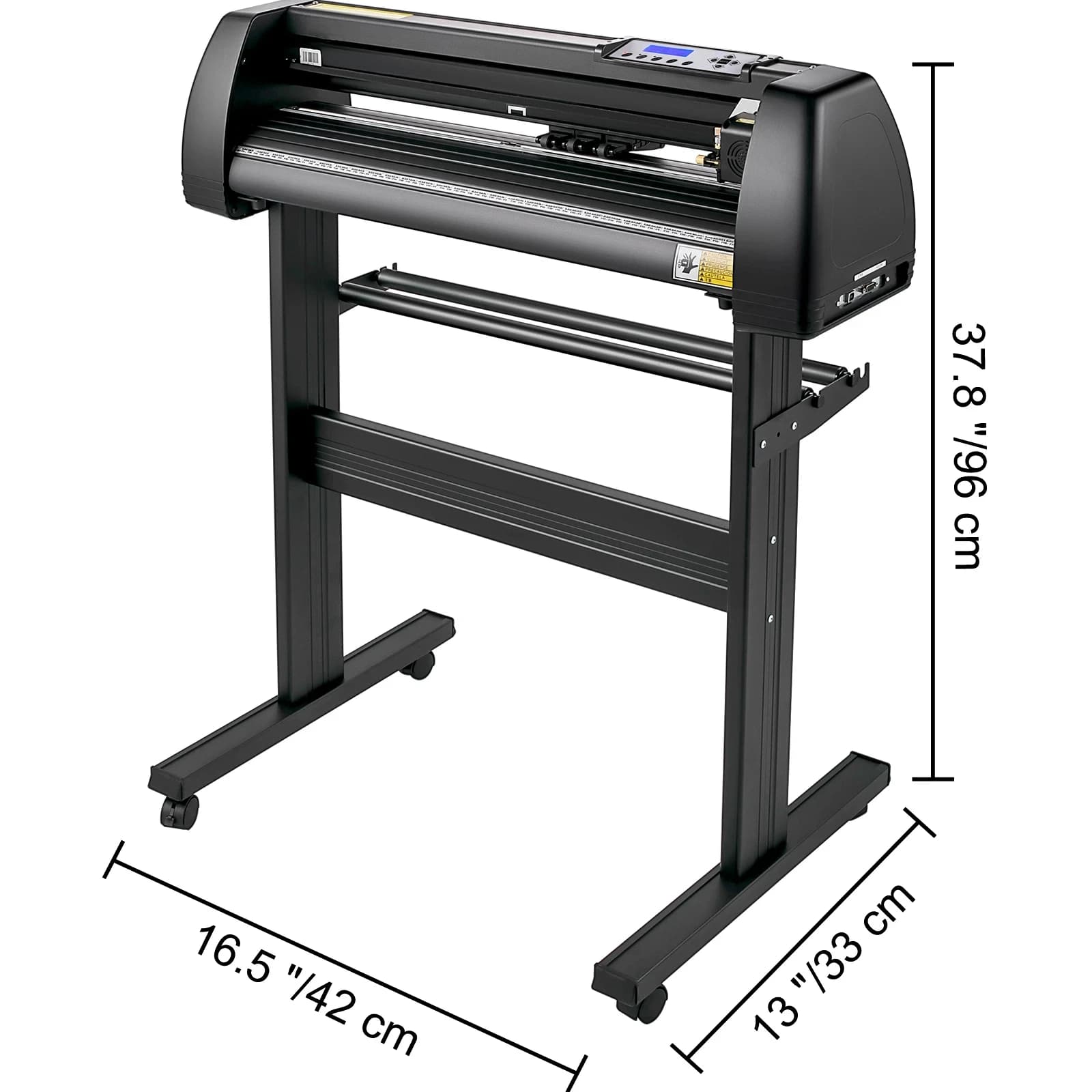 Plotter da taglio per stampante con alimentazione carta da 28 pollici 870MM massima Macchina da taglio semiautomatica per vinile 3 lame Schermo LCD Software Windows