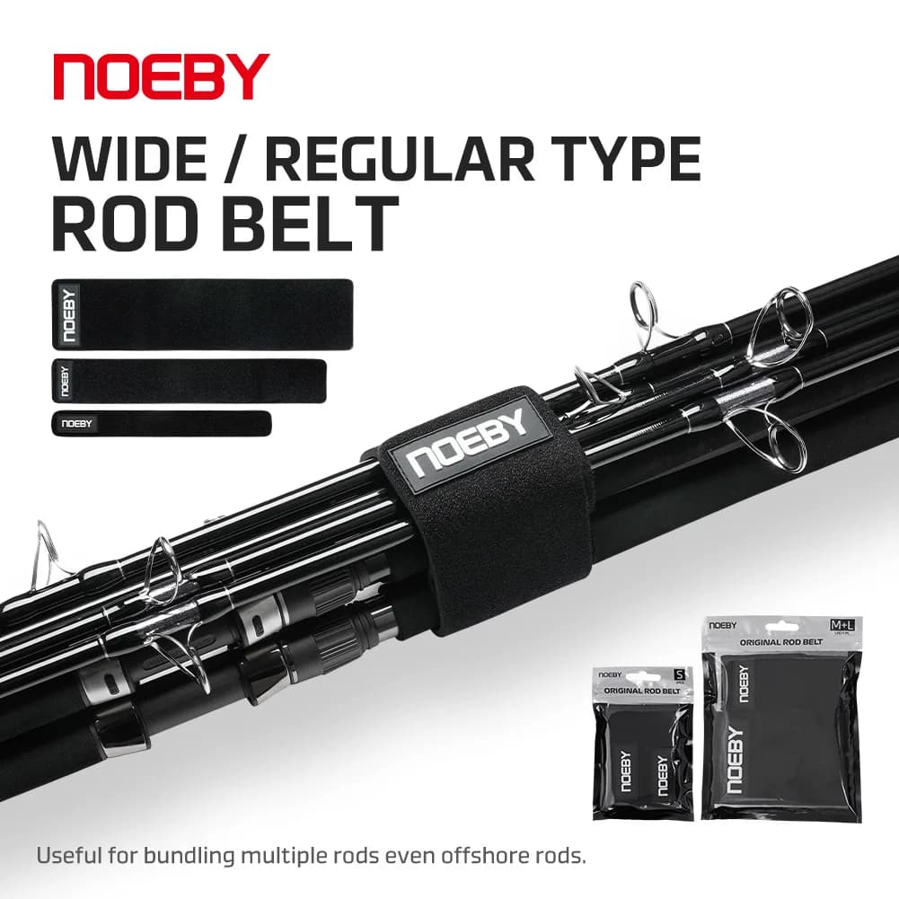 NOEBY fishing rod strap, wide and regular type, 250mm*30mm, 320mm*50mm, 350mm*80mm, multi-purpose, anti-friction, for protection and storage.