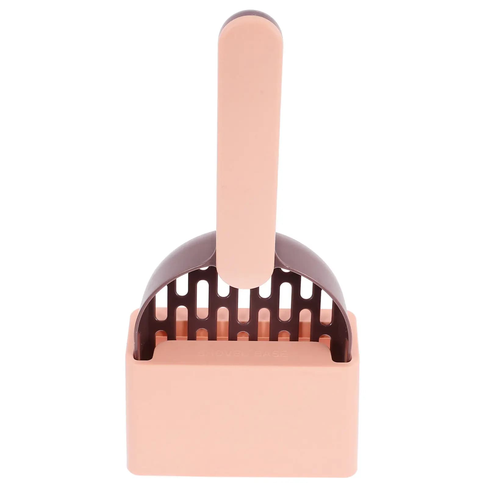 Cat Litter Scoop Set Large Plastic Scooper Ergonomic Handle Easy Poop Scooper Holder Litter Box Shovel Pet Poop Shovel