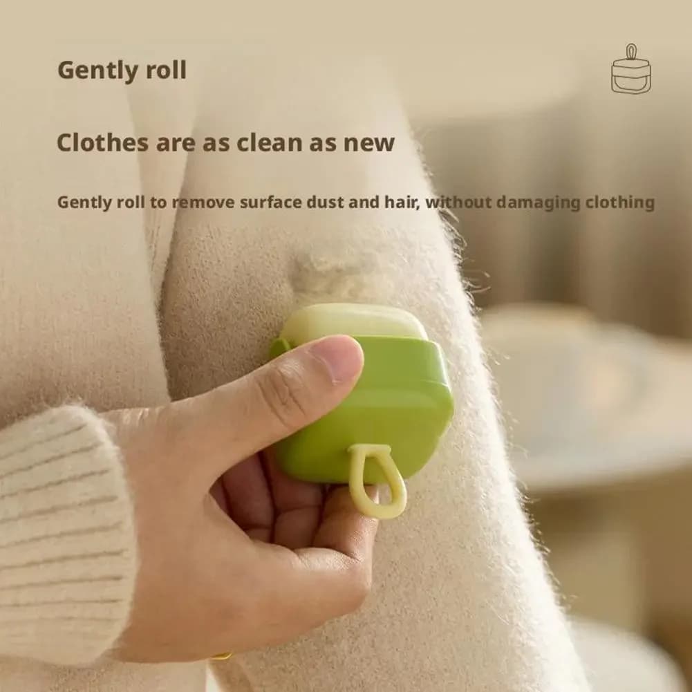 Rullo adesivo lavabile e riutilizzabile per la rimozione di pelucchi e capelli, portatile, per la pulizia della casa e la rimozione della polvere.