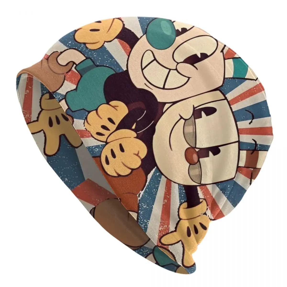 Cuphead and Mugman Caps Shooting Game Cuphead Cool Adult Outdoor Skullies Berretti Summer Hot Hat Wrap Head Caps