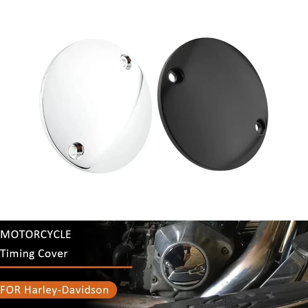 Copertura del timer a cupola per moto Copertura dei punti di temporizzazione dell'accensione a 2 fori per Harley Davidson Electra Glide Fat Boy Sportster XL 883