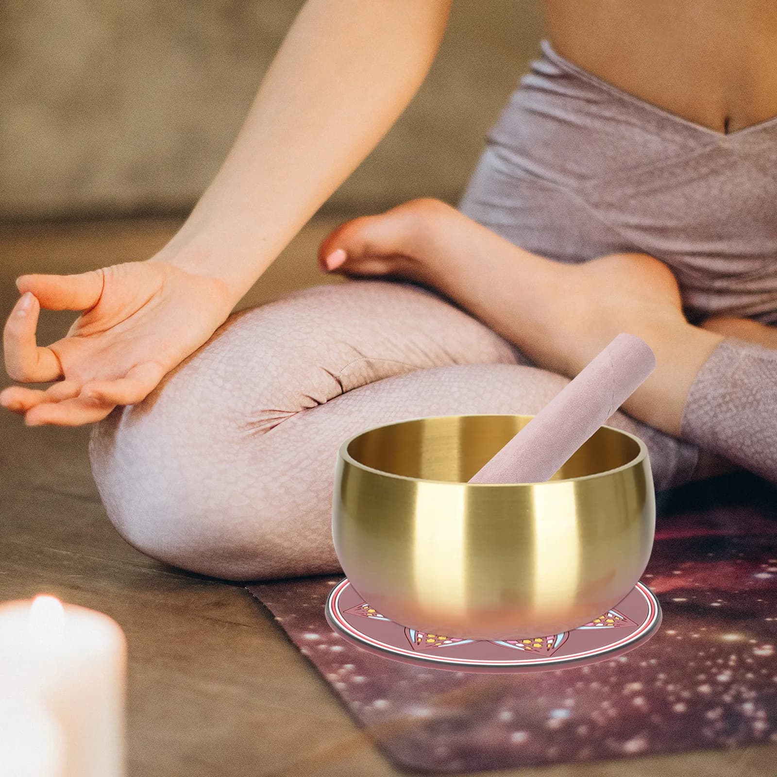 Tibetan Singing Bowl Mallet Smooth Surface Sound Bowl Striker for Meditation Yoga Relaxation Accessory