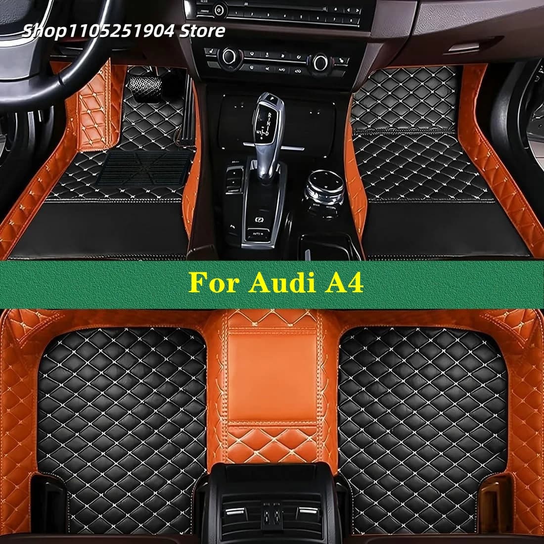 Tappeti per auto Tappetini per auto per Audi A4 2008 2007 2006 2005 2004 Tappetino per auto Accessori interni
