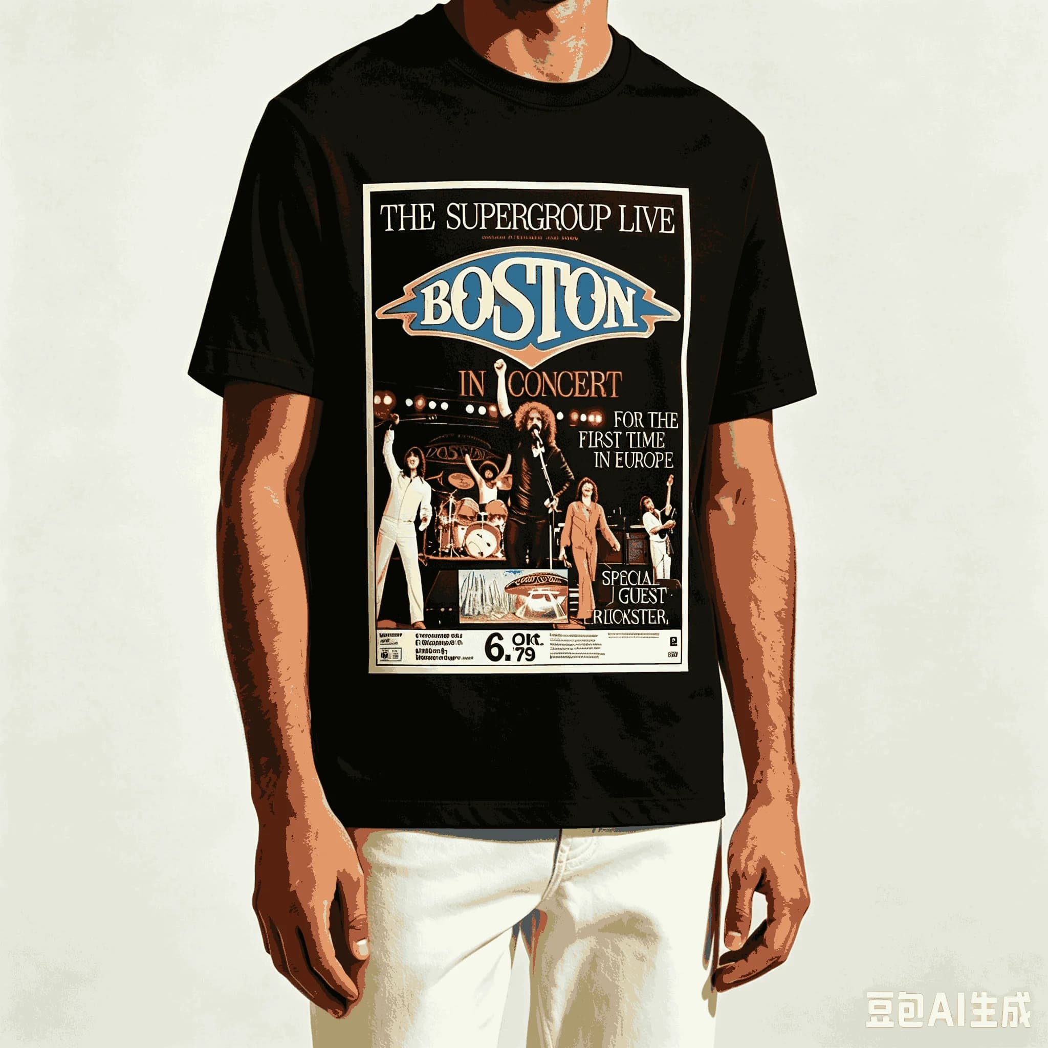 Boston band of the Dark for Fan Gift T-shirt Men Women Harajuku Oversized Unisex Short Sleeve Streetwear high quality Breathable