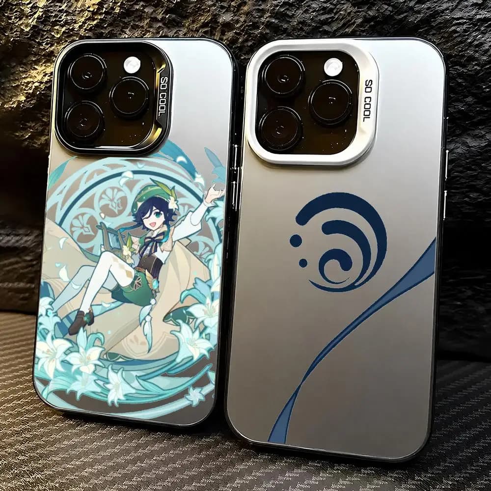 Wind Bard Boy Phone Case Iridescent TPU Soft-Touch Protective Case for iPhone 11 12 13 14 15 16 17 Pro Max