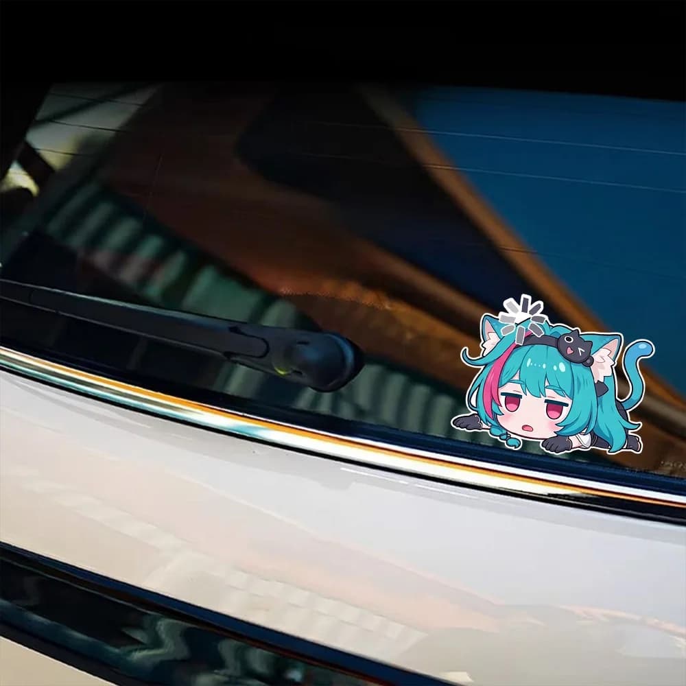 Anime Girl Car Stickers Neverness to Everness Mint Auto Vinyl Film Decals For Vehicle Bumper Window Moto Wall Laptop Accessories