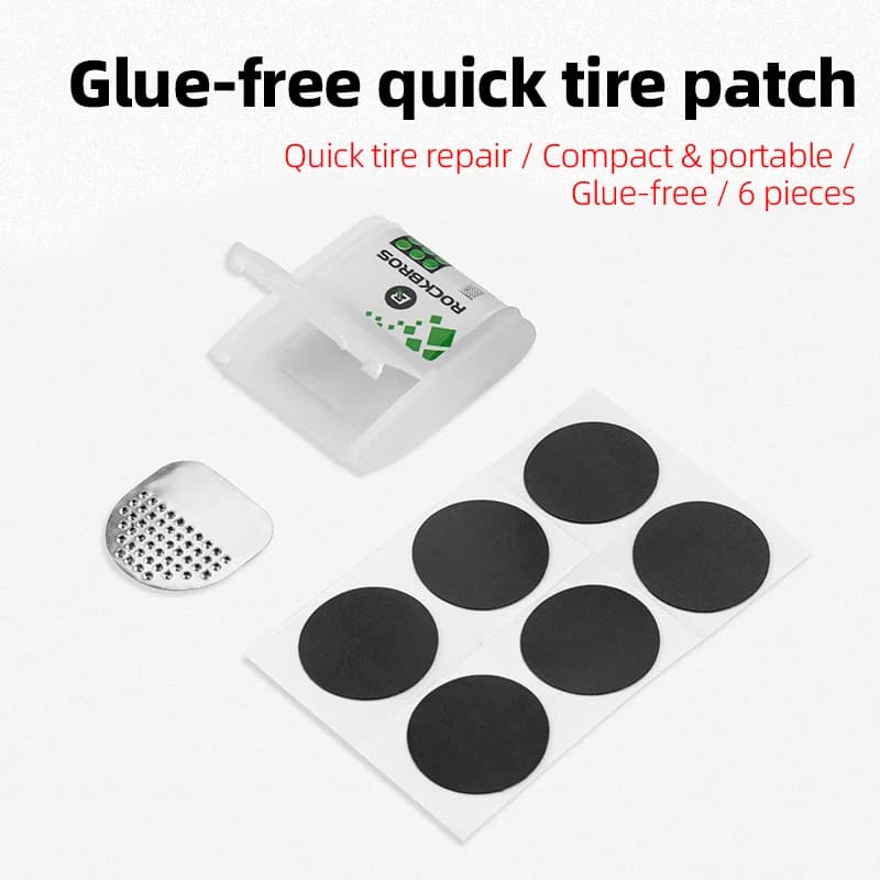 ROCKBROS Neckless repair tool Bicycle tire repair kit Tire patches Air chamber repair box for mountain road tires