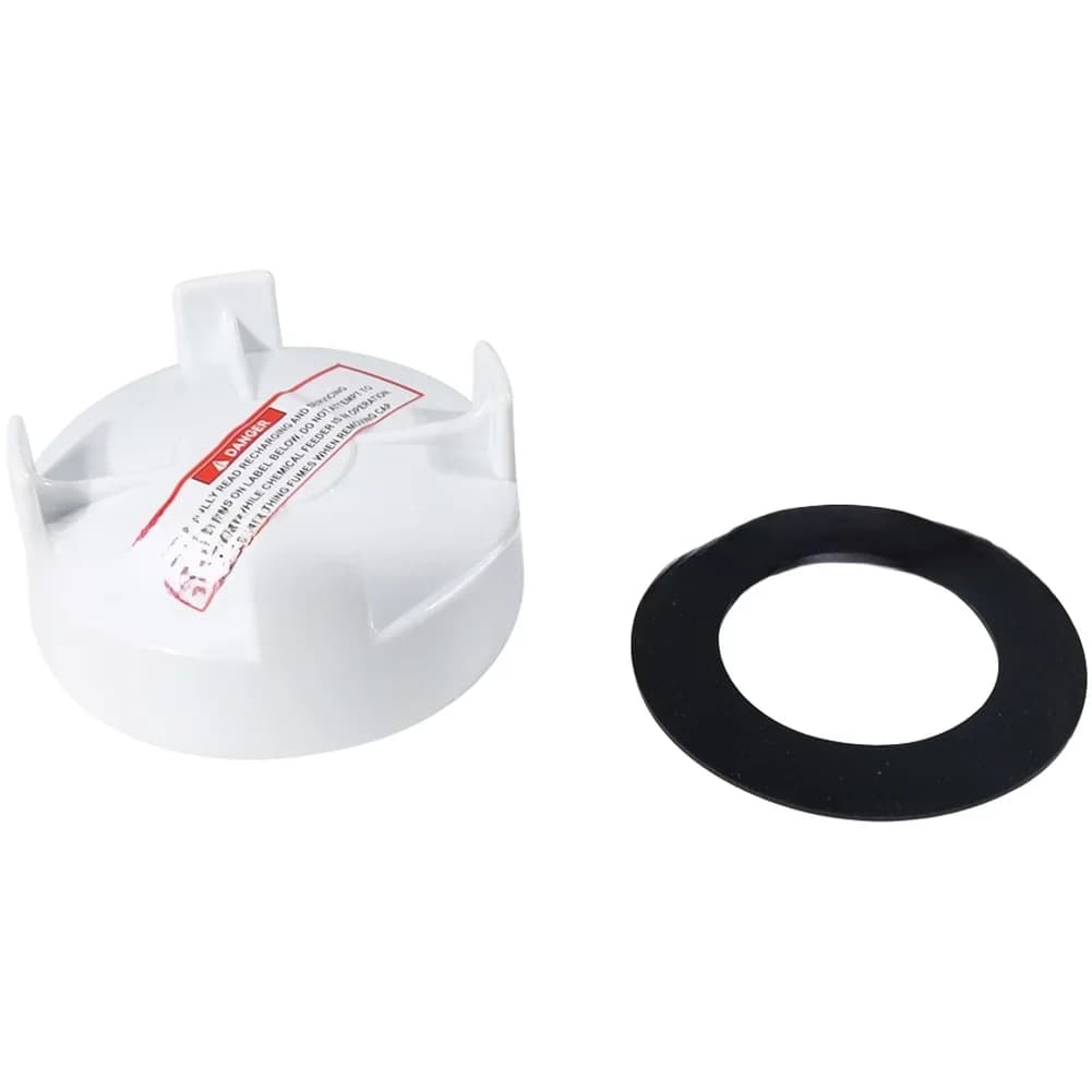 Replacement cap with O-ring for 300 pool automatic feeding system, designed for swimming pools and spa environments