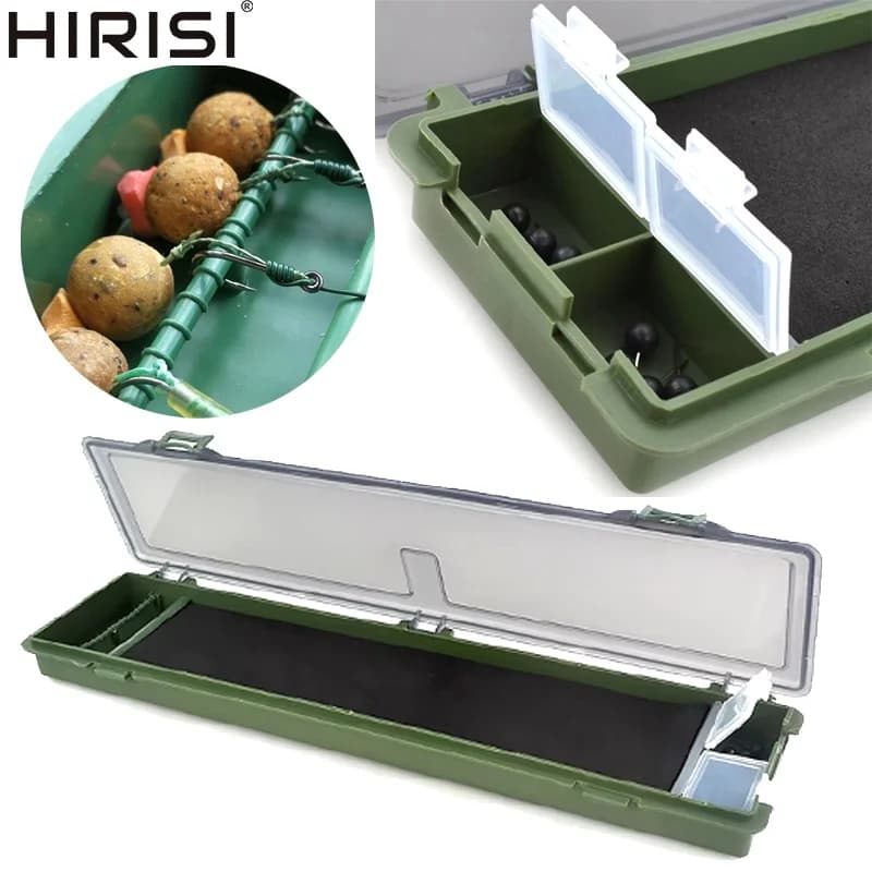 2026 Stiff Hair Rig Board And Pins Carp Fishing Tackle Box with Rig Storage Wallet Hirisi Fishing Accessories