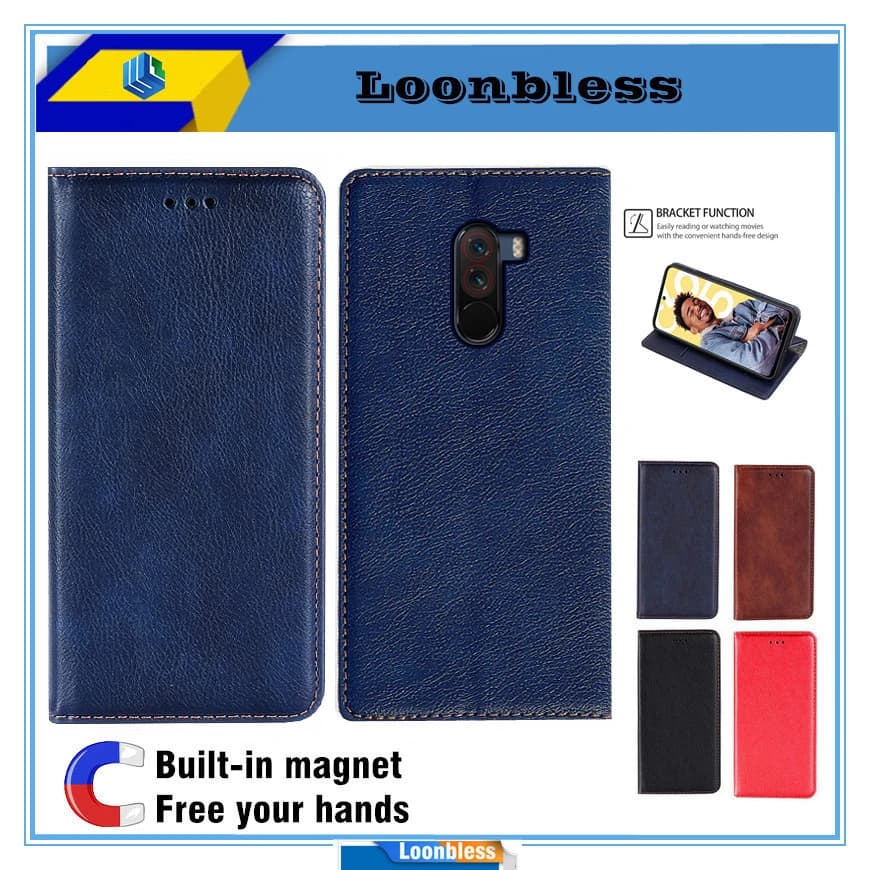 Custodia a libro in pelle per Xiaomi Pocophone F1, Cover a portafoglio per Xiaomi Poco F1 F 1 PocoF1, Custodia Globale per Pocophone F1