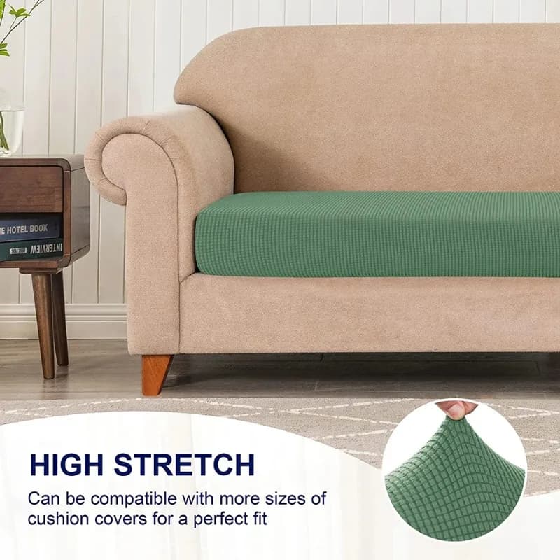 Stretch Washable Sectional Sofa Protector Jacquard Elastic Couch Seat Cushion Cover Cat Scratch-resistant Sofa Cover Home Decor
