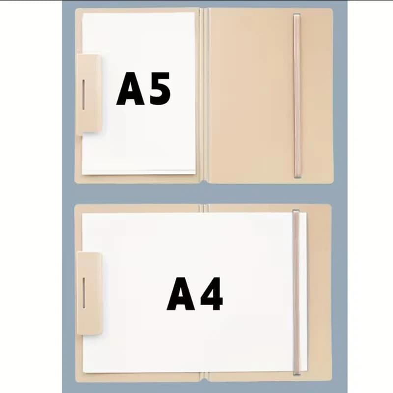 Cartelle pieghevoli da A4 ad A5, cartella pieghevole A4, cartella per la conservazione di fogli di prova per studenti, cartella per l'organizzazione di documenti, cartella per contratti