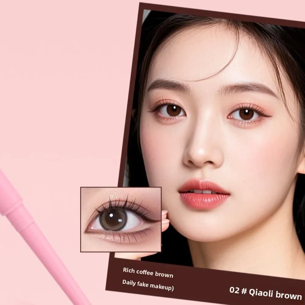 Regali: Penna Gel Eyeliner a Doppia Punta, Resistente al Sudore, con Angoli Arrotondati, Strumento per il Trucco Impermeabile, Eyeliner in Gel