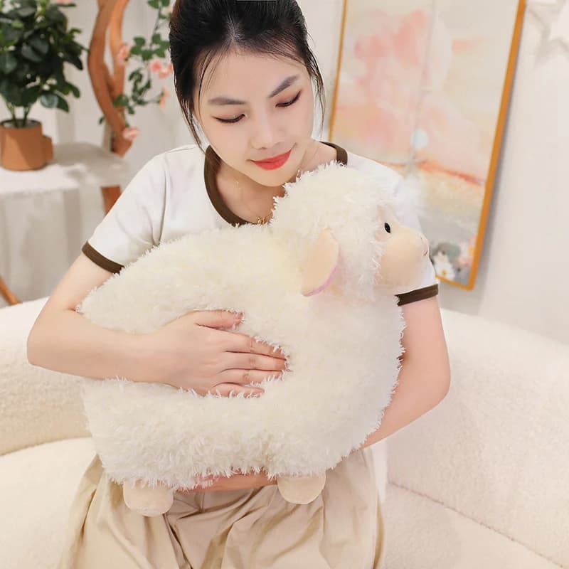 Commercio all'ingrosso 22 cm/35 cm Cotone Candy Dudu Pecora Peluche Morbido Alpaca Bambole Farcito Pecora Peluche Giocattoli Per Bambini Regalo Per Il Capretto Complementi Arredo Casa