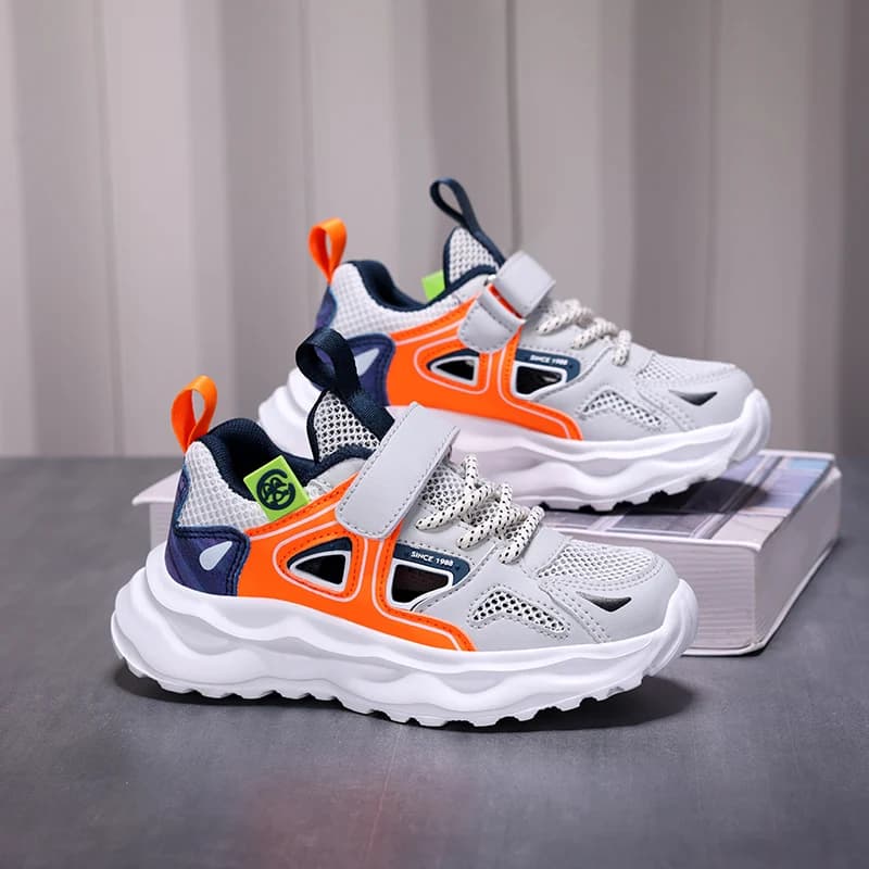 Unisex Boys Girls Summer Running Shoes Full Mesh Breathable Flexible Rubber Sole Anti-slip Footwear for All Daily Outdoor Scenes