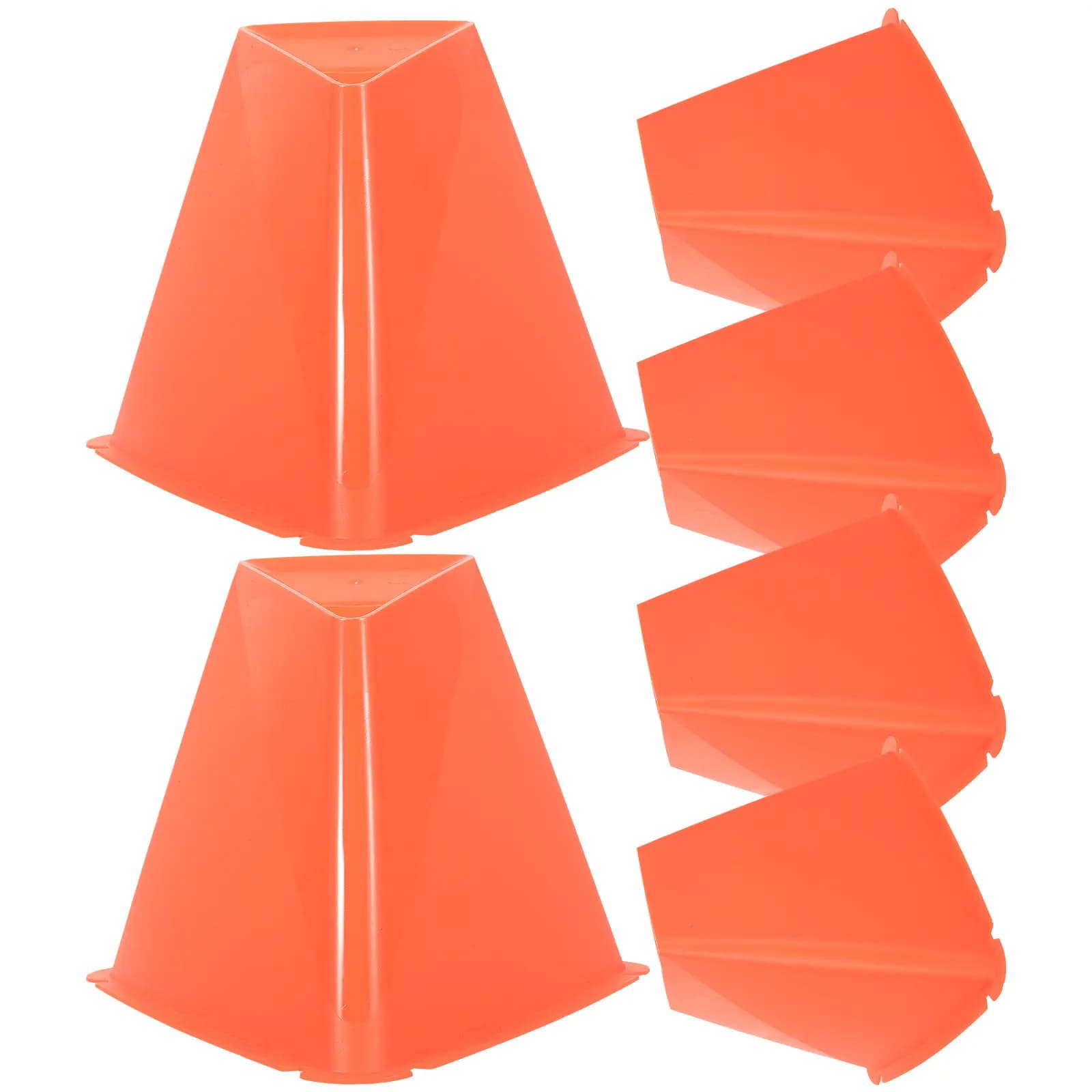 Set of 6 PE Connectors, Agility Training Markers, Obstacle Discs for Improve Speed and Flexibility