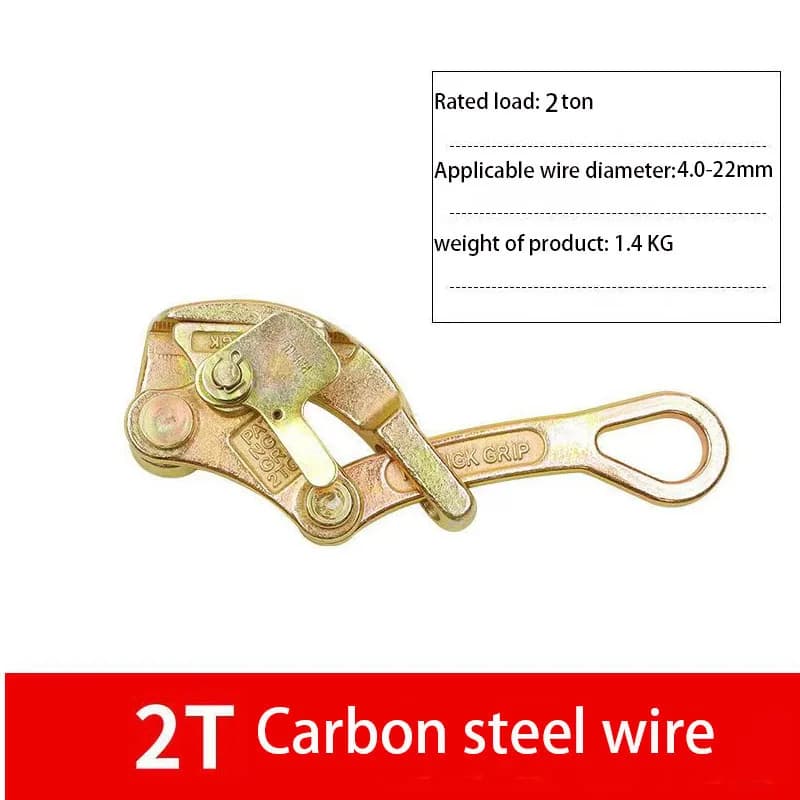 2T cable grip steel traction tool for rope cable grip Wire grip - Hand tool for cable pulling