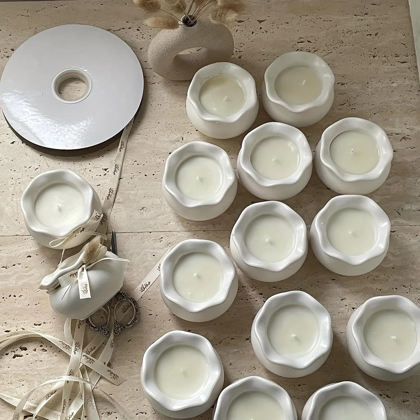 Stampi per colata in resina siliconica per vasi di piante grasse fai-da-te, portacandele, forma irregolare, versatili materiali artistici in resina epossidica