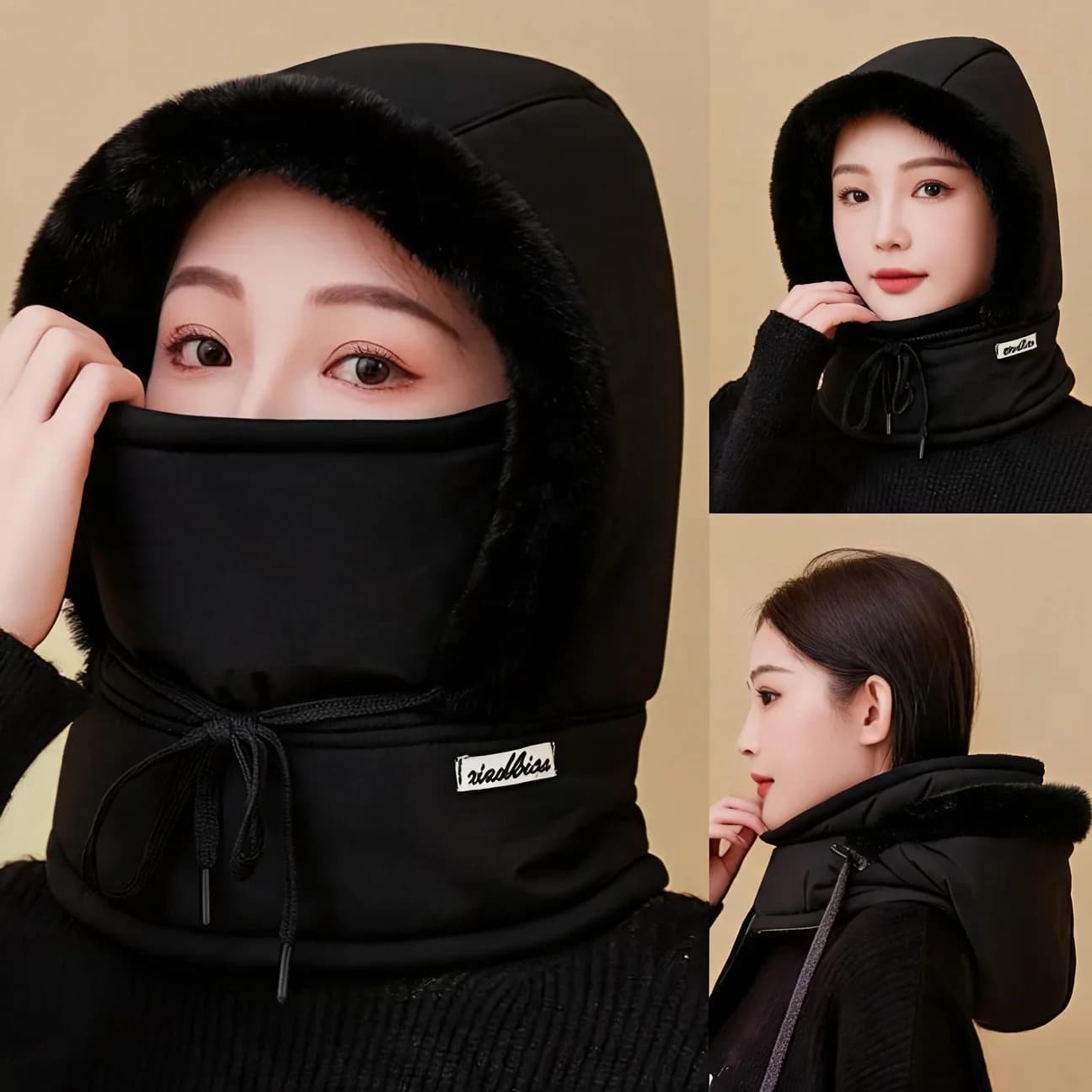 Windproof Balaclava Cold Weather Ski Visor Winter Breathable Thermal Face Mask Neck Warmer Scarf Helmet Hood Cycling Neck Warmer