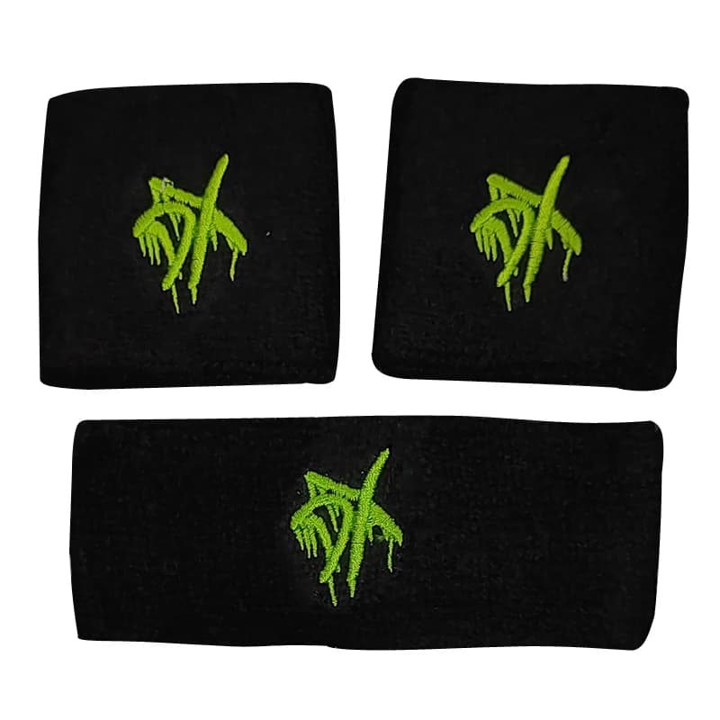 DX D Generation X Bracelets with Black Dinner Band Set Green Toys for Kids Motorcycle Wrist Guard
