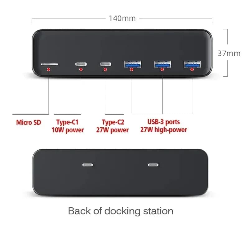 Hub USB Splitter per Tesla Model 3 Y 2021-2023, Stazione di Ricarica USB Splitter 6 in 2, Docking Station USB Hub con Cavo di Prolunga per Caricabatterie
