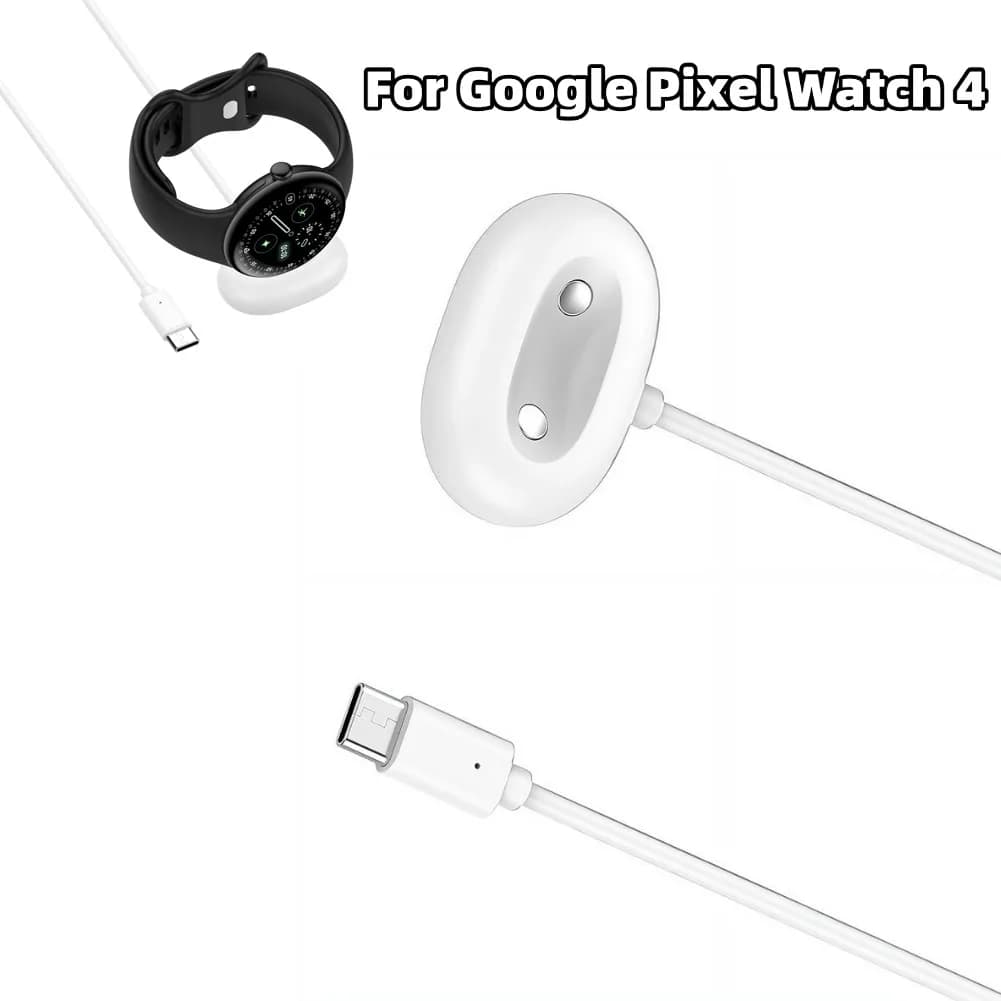 Base per cavo di ricarica magnetico di tipo C per smartwatch, caricatore USB magnetico portatile a 2 pin per Google Pixel Watch 4 41mm 45mm