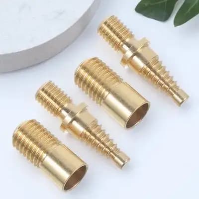 2Sets Premium Copper Pool Cue Joint Connecting Screws for Shaft Extension Stable Connection Billiard Cue Extension Screws
