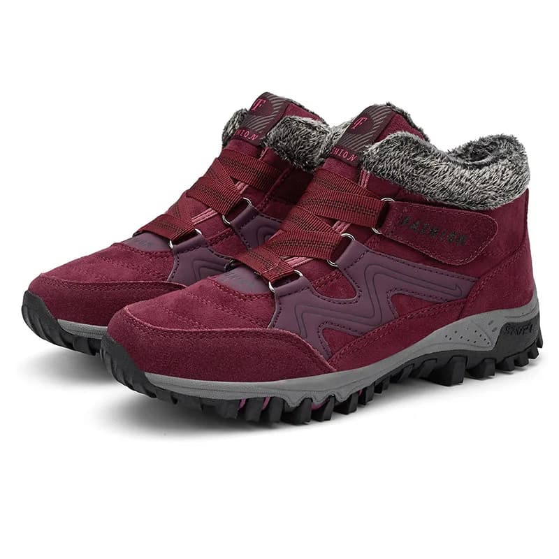 Scarpe invernali in cotone taglie forti Scarpe sportive calde ispessite in pile Escursionismo all'aperto Stivali da neve casual Stivali da uomo caldi a prova di freddo
