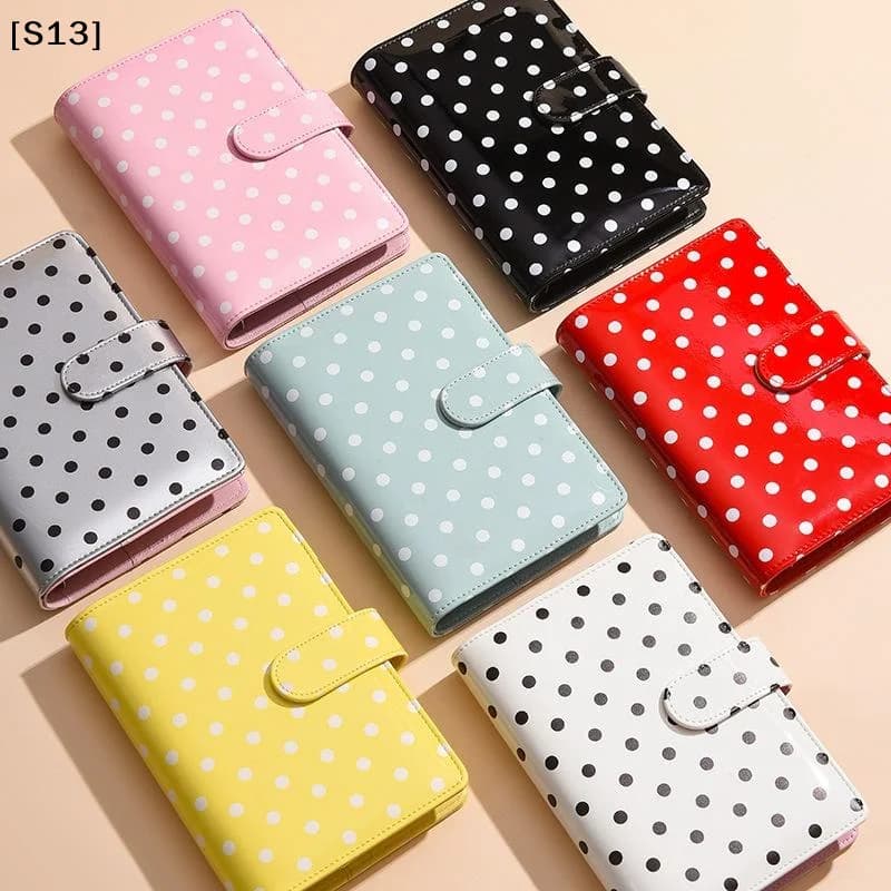New PU Leather Notebook Binder Refillable 6 Ring Budget Binder For A6 Filler Paper, Loose Leaf Personal Planner Binder Cover[Q]