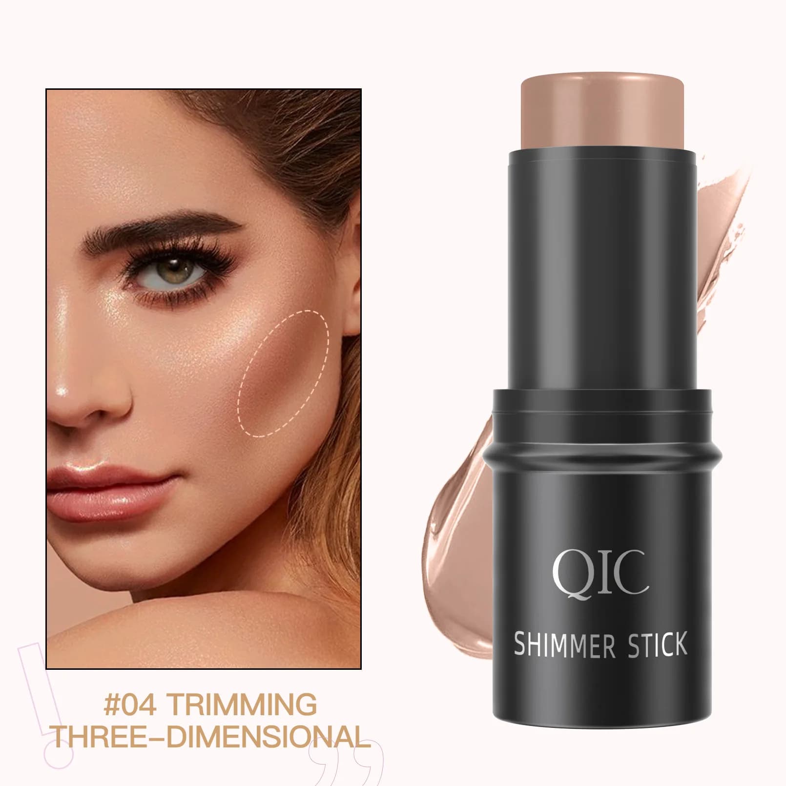 Evidenziatore cremoso Stick Bronzer Contorno Glitter Shimmer Powder Blush per cosmetici per il trucco del viso