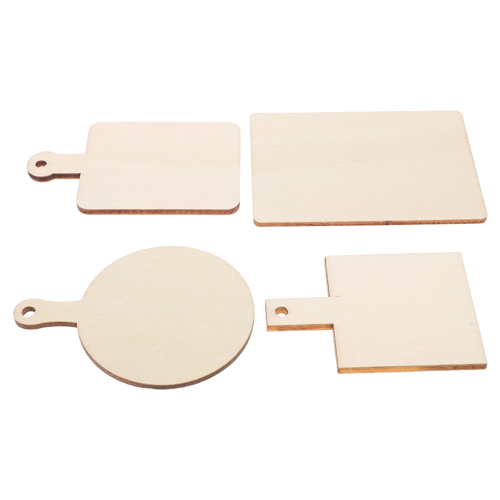 4Pcs Miniature Small Cutting Boards 1:12 Scale Realistic Wooden Kitchen Accessories Mini Kitchen Decor DIY Scene Dollhouse