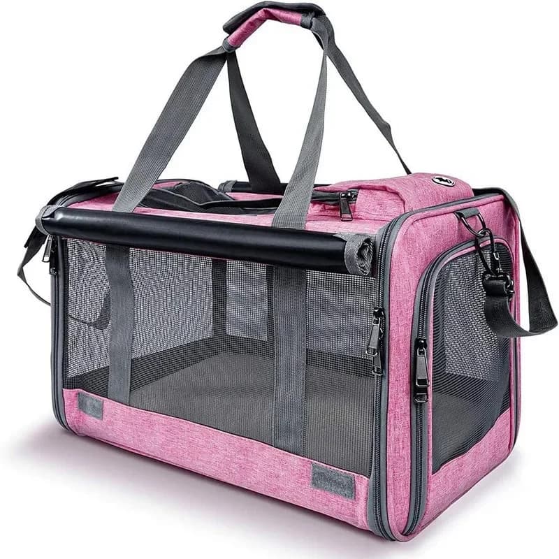 Breathable Portable Pet Carrier Large Capacity Anti Stress Travel Pet Bag for Cats and Dogs Shoulder Handheld Car Pet Bag