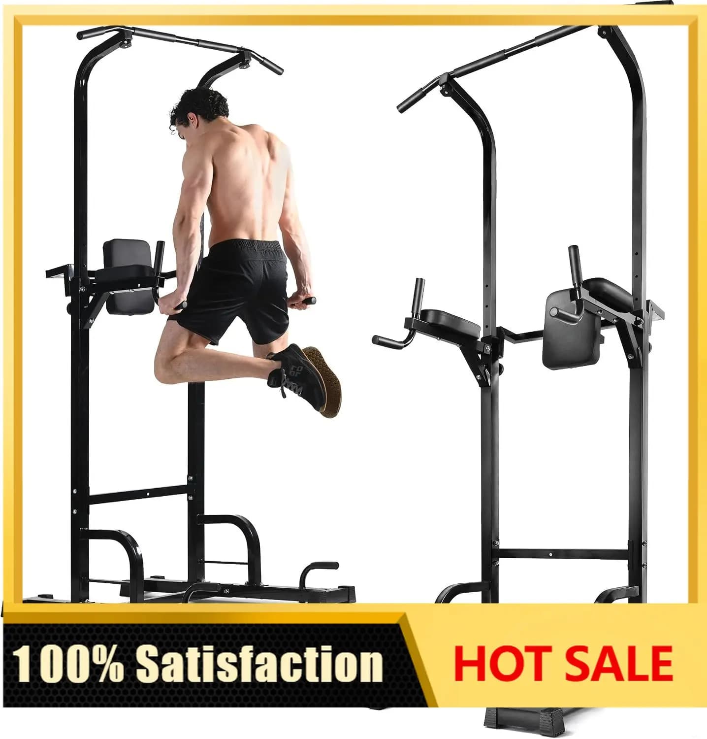 Pull Up Bar Free Standing - Power Tower, Multi-Functional Pullup Dip Station, Calisthenics Equipment Station For Home Gym - 440L